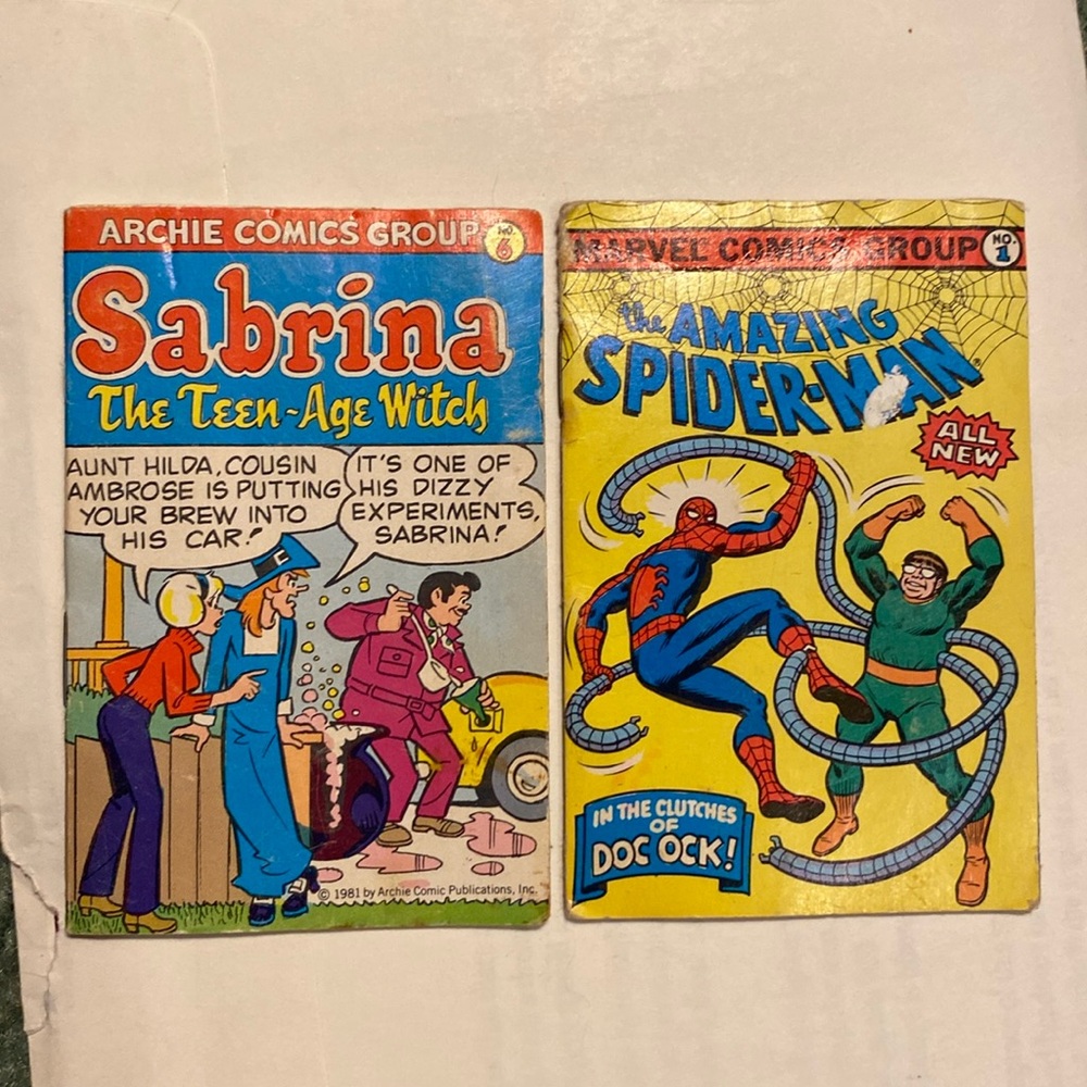 Vintage Mini Comics - Spider-Man and Sabrina The Teenage Witch